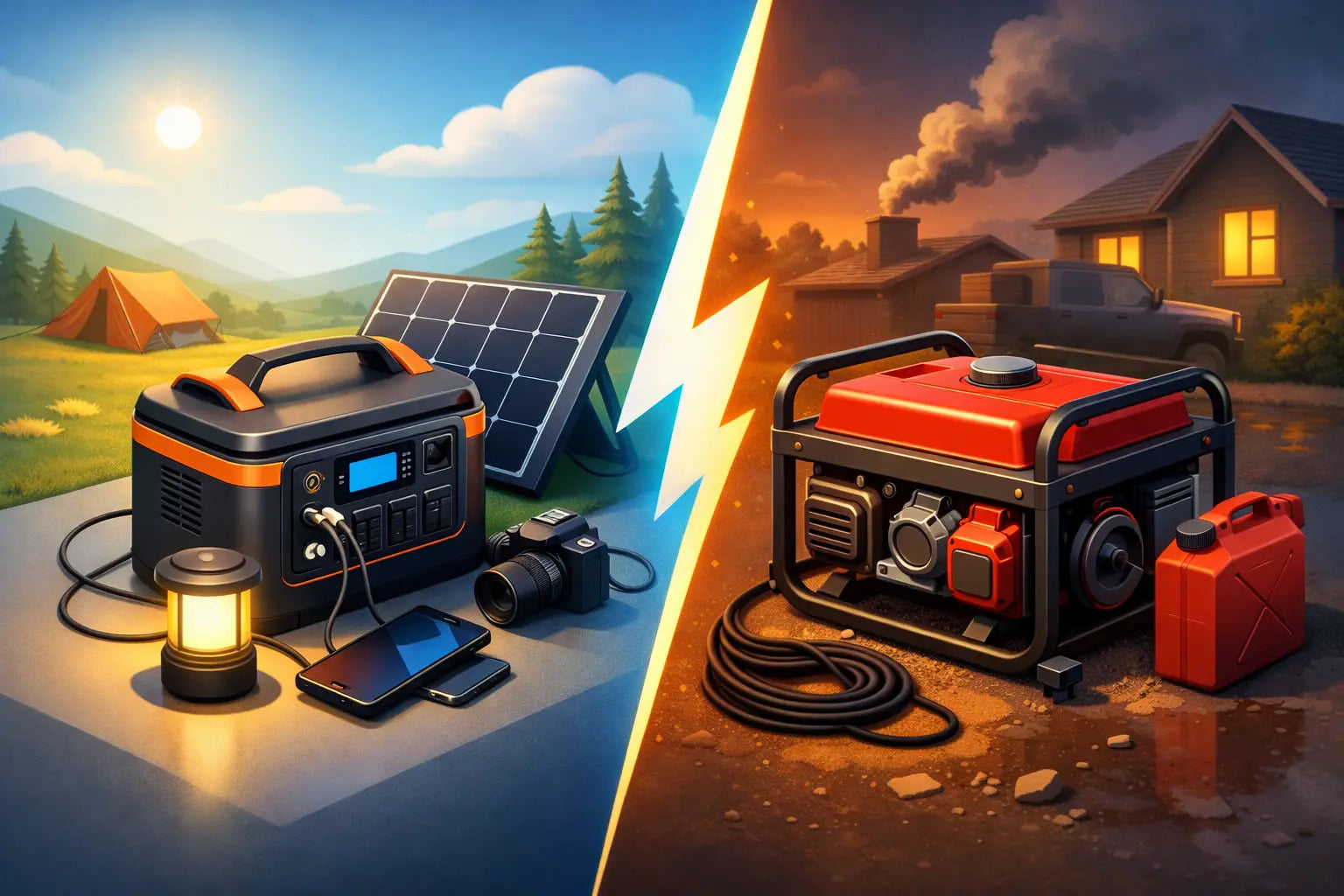 Portable Power Station vs Generator