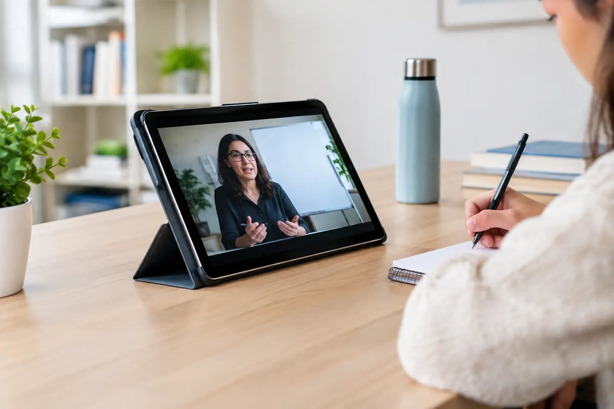 Tablet Kickstand for Online Classes Example