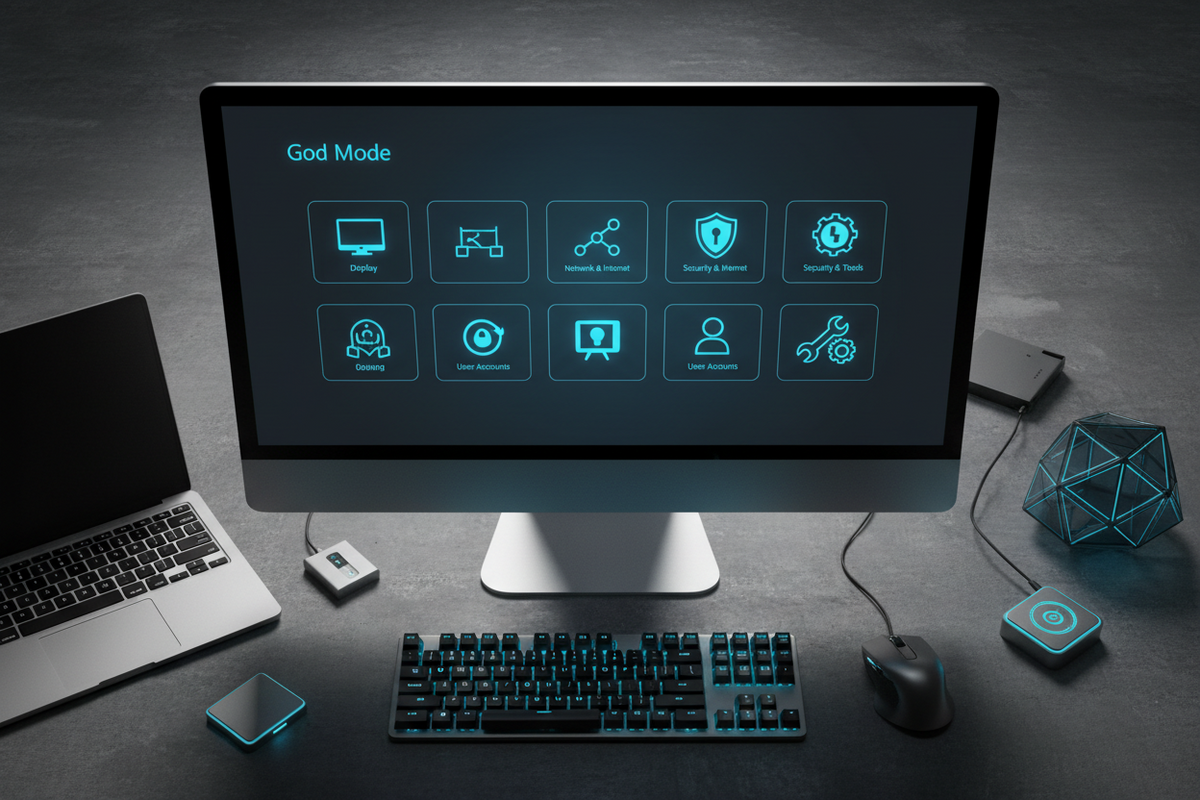 Windows GOD MODE - See and change over 195 windows setting with one place