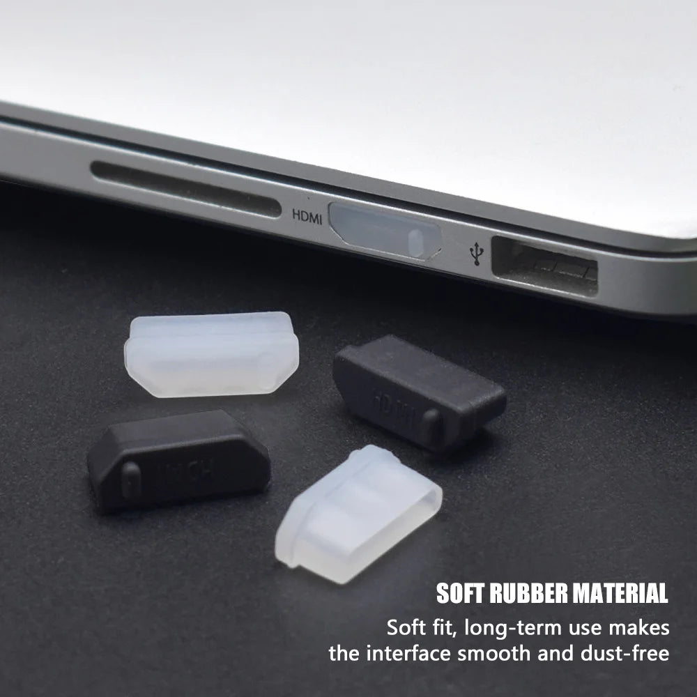 Tapón antipolvo de silicona transparente