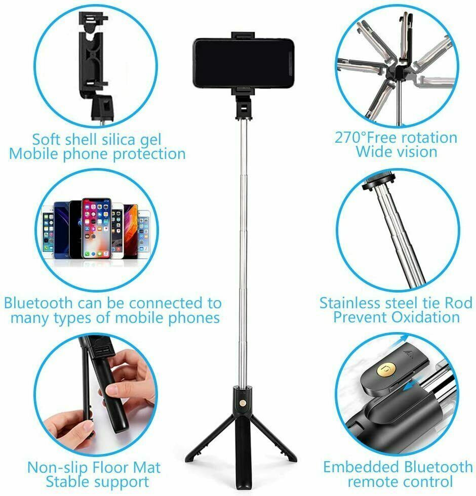 Palo Selfie Trípode Soporte De Escritorio Remoto Soporte Para Teléfono Celular Para iPhone