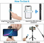 Palo Selfie Trípode Soporte De Escritorio Remoto Soporte Para Teléfono Celular Para iPhone