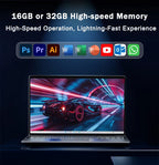 Laptop de oficina multitarea de alta velocidad