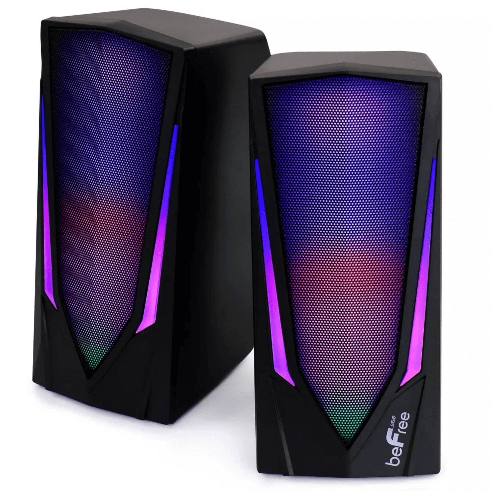 Altavoces para juegos de ordenador beFree Sound Dual 2.0 con luces LED RGB