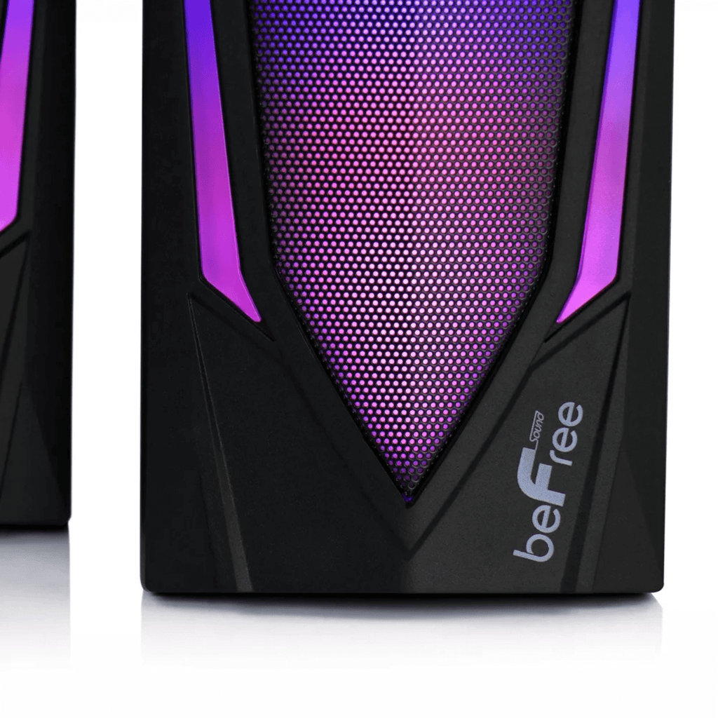 Altavoces para juegos de ordenador beFree Sound Dual 2.0 con luces LED RGB