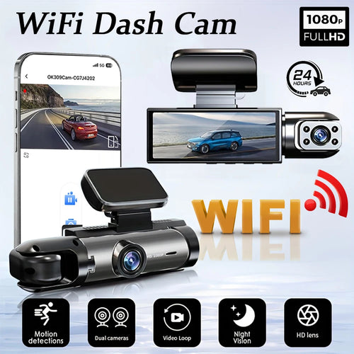 Dual camera Dash Cam for cars