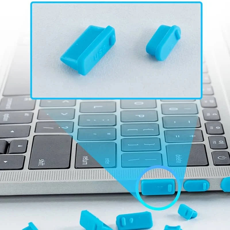 16Pcs/set Universal Anti Dustproof Notebook Port Plug Silicone