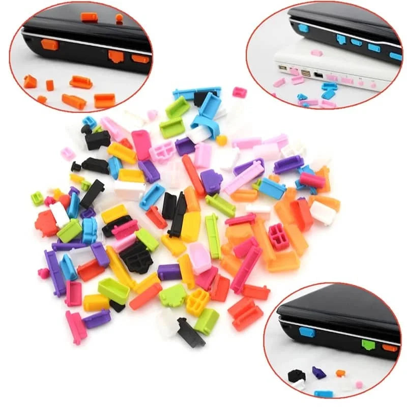 16Pcs/set Universal Anti Dustproof Notebook Port Plug Silicone