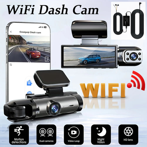 Dual camera Dash Cam for cars