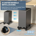 Mobile Cpu Stand Holder Tower Stand with Rolling Caster