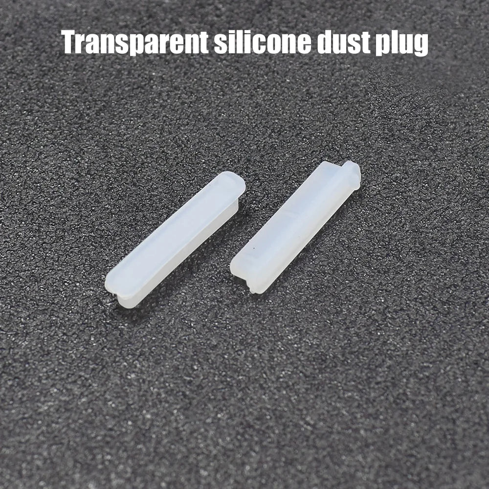 Tapón antipolvo de silicona transparente