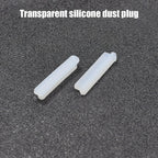 Tapón antipolvo de silicona transparente