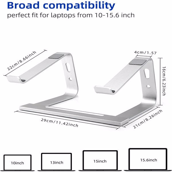 Soporte de ordenador portátil Soporte para portátil Elevador de portátil de aluminio
