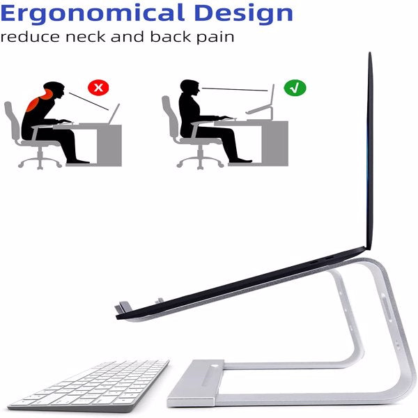 Soporte de ordenador portátil Soporte para portátil Elevador de portátil de aluminio