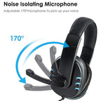Auriculares estéreo para juegos con cable y LED
