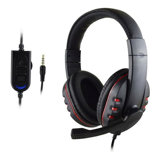 Auriculares estéreo para juegos con cable y LED