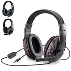 Auriculares estéreo para juegos con cable y LED