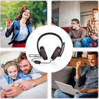 Auriculares estéreo para juegos con cable y LED