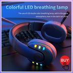 Auriculares estéreo para juegos con cable y LED
